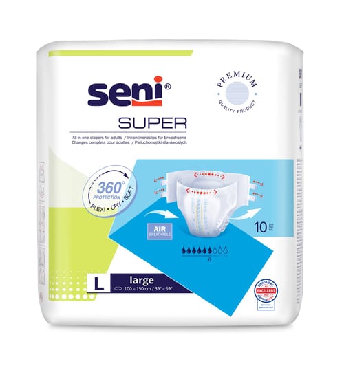 Seni Super Large scutece incontinenţă 10 buc