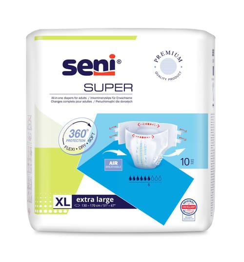 Seni Super Extra Large scutece incontinenţă 10 buc