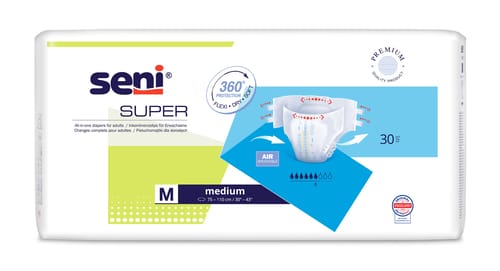 Seni Super Medium scutece incontinenţă 30 buc