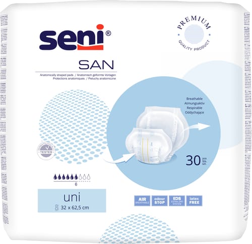 Seni San Uni absorbante anatomice 30 buc