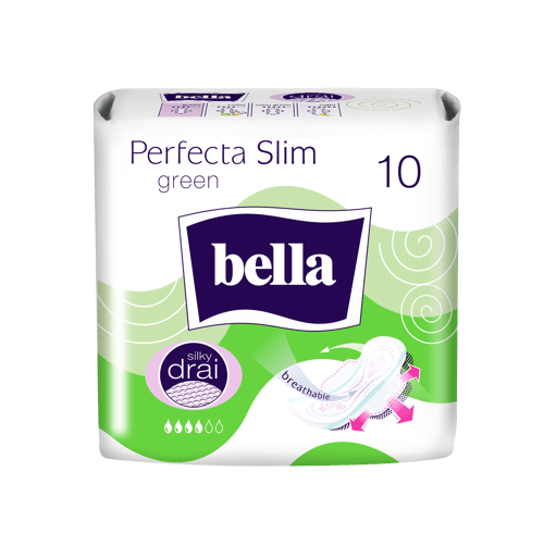 Perfecta Slim Green Silk Drai absorbante igienice 10 buc