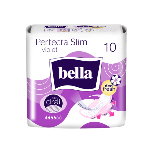 Perfecta Slim Violet Silky Drai Deo absorbante igienice 10 buc