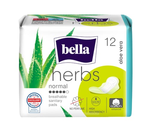 Bella Herbs Aloe Vera absorbante igienice 12 buc
