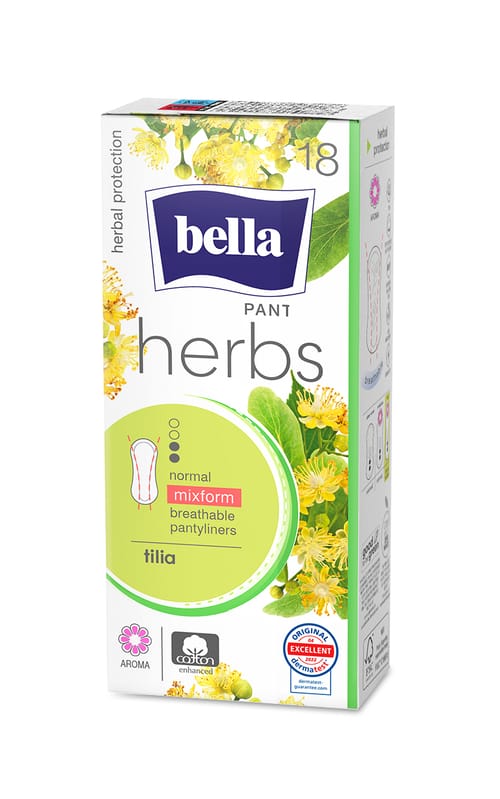 Bella Herbs Panty Floare de tei absorbante zilnice 18 buc