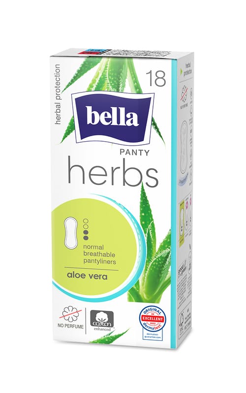 Bella Herbs Panty Aloe Vera absorbante zilnice 18 buc