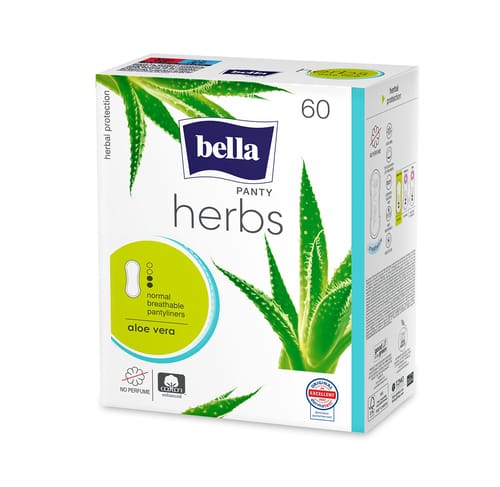 Bella Herbs Panty Aloe Vera absorbante zilnice 60 buc