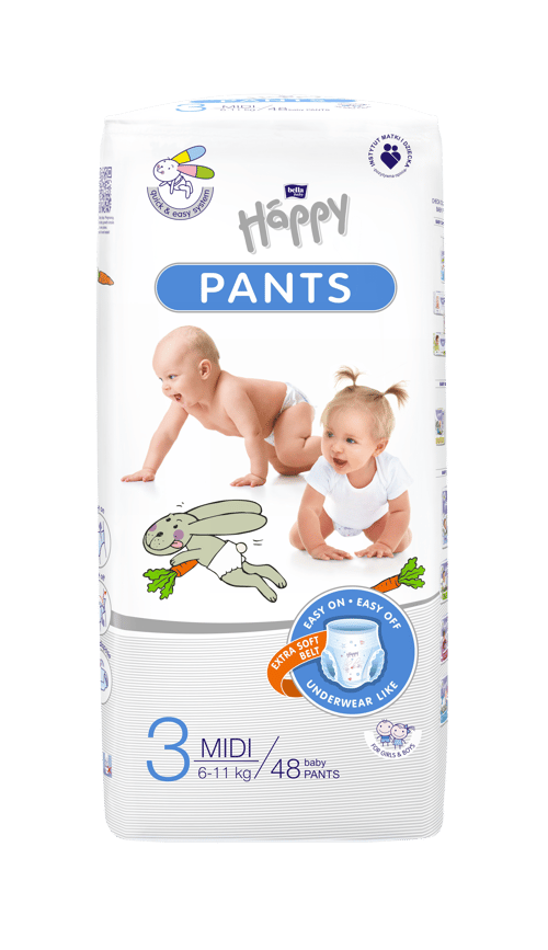 Happy Pants Midi scutece chiloţel 48 buc