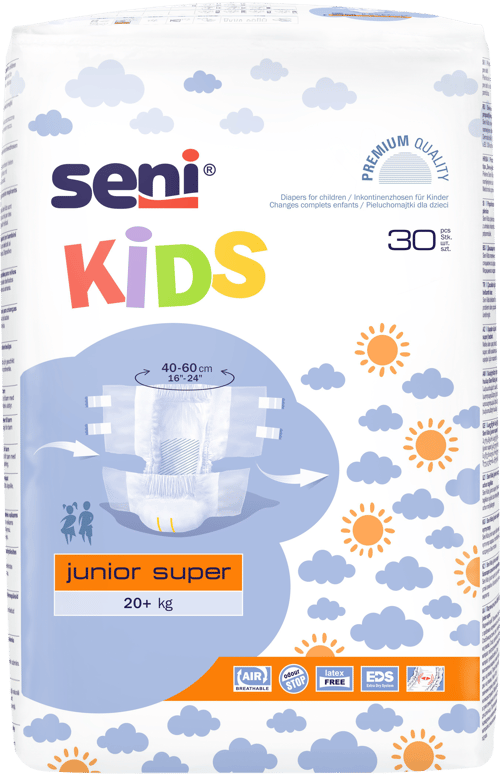 Seni Kids Junior Super scutece incontinenţă copii 30 buc