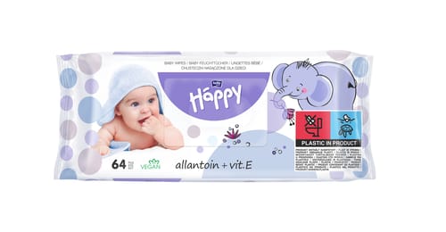 Happy Vit. E& alantoina Şerveţele umede 64 buc
