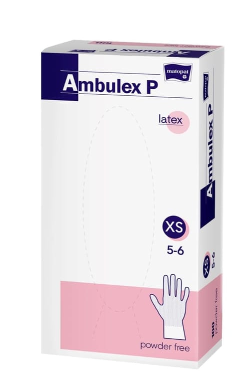 Ambulex P mănuşi din latex nepudrate nesterile XS 100 buc