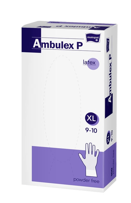 Ambulex P mănuşi din latex nepudrate nesterile XL 100 buc