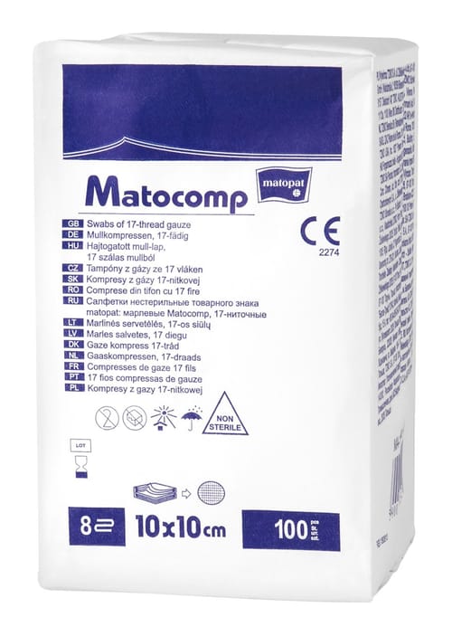 Matocomp comprese nesterile tifon 10x10 cm a'100