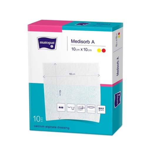 Medisorb A pansamente sterile cu alginat de calciu 10x10 cm 10 buc
