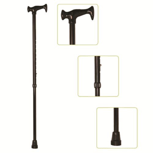 Baston reglabil, negru