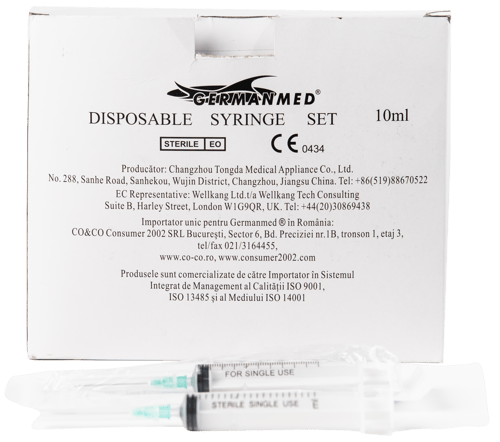Seringa din 3 parti cu ac - 10 ml