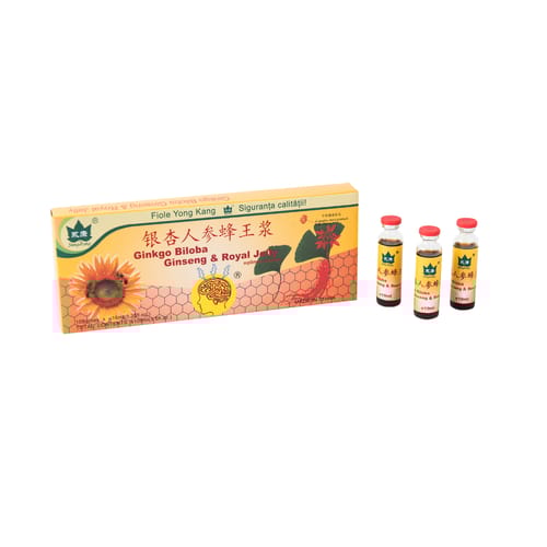 Ginkgo Biloba & Ginseng & Royal Jelly, fiole