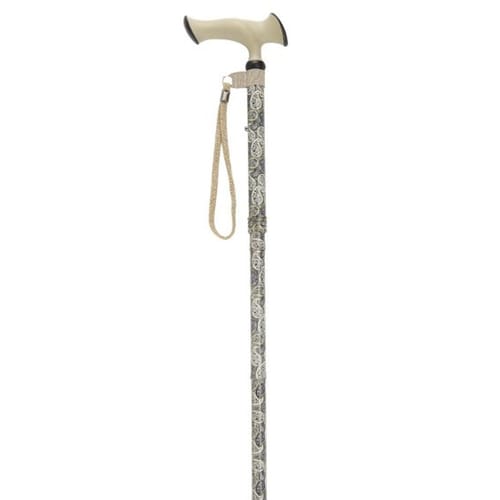 Baston pliabil din aluminiu, cu maner din casmir