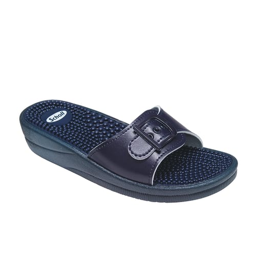 Papuci Scholl New Massage, Navy, marime 40