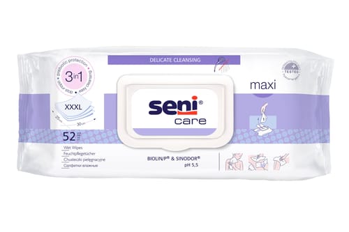 Seni Care Maxi Şerveţele umede XXXL 25x30 cm 52 buc