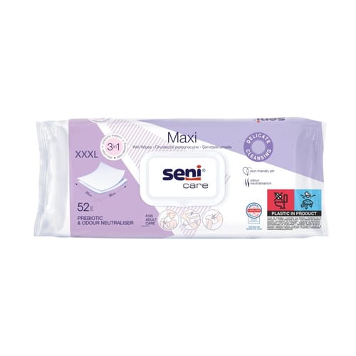 Seni Care Maxi Şerveţele umede XXXL 25x30 cm 52 buc