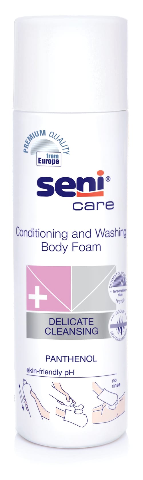 Seni Care Spumă pentru curăţare şi îngrijire corp 500 ml
