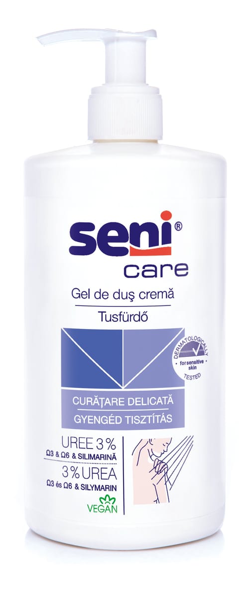 Seni Care Gel de dus cremă 3% uree 500ml
