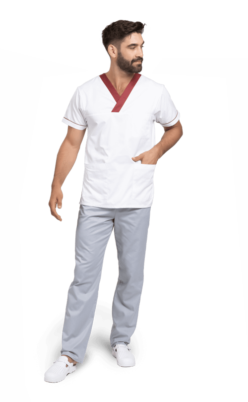 Medifit pantaloni medicali barbati, Gri, M (170-176 cm)