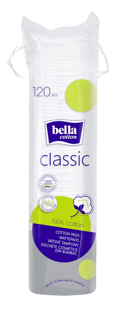 Bella Cotton Classic dischete demachiante rotunde 120 buc