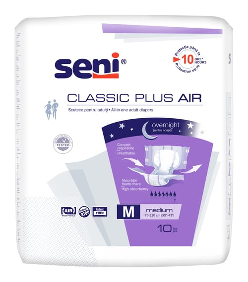 Seni Classic Plus Medium scutece incontinenta 10 buc