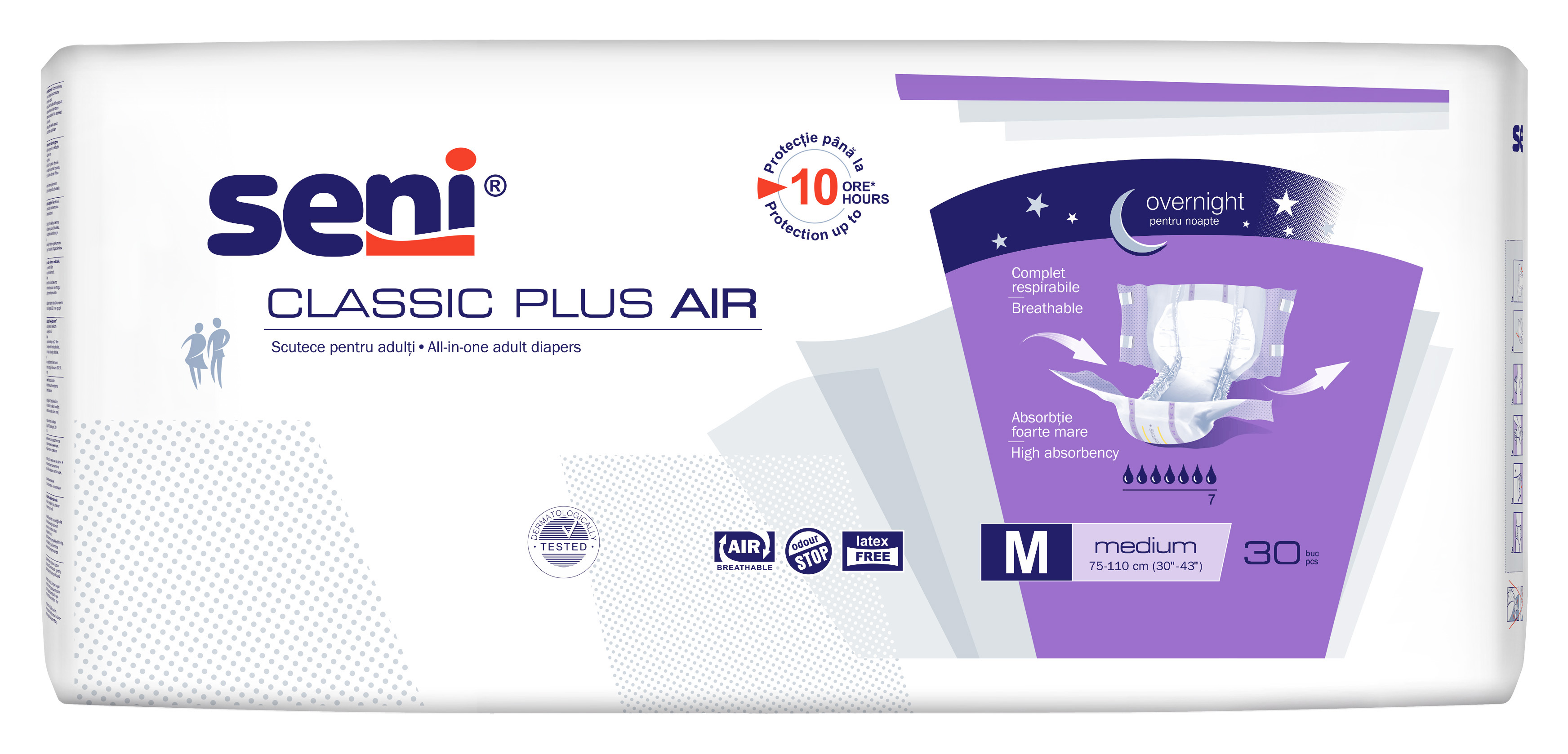 Seni Classic Plus Air Medium scutece incontinenţă 30 buc