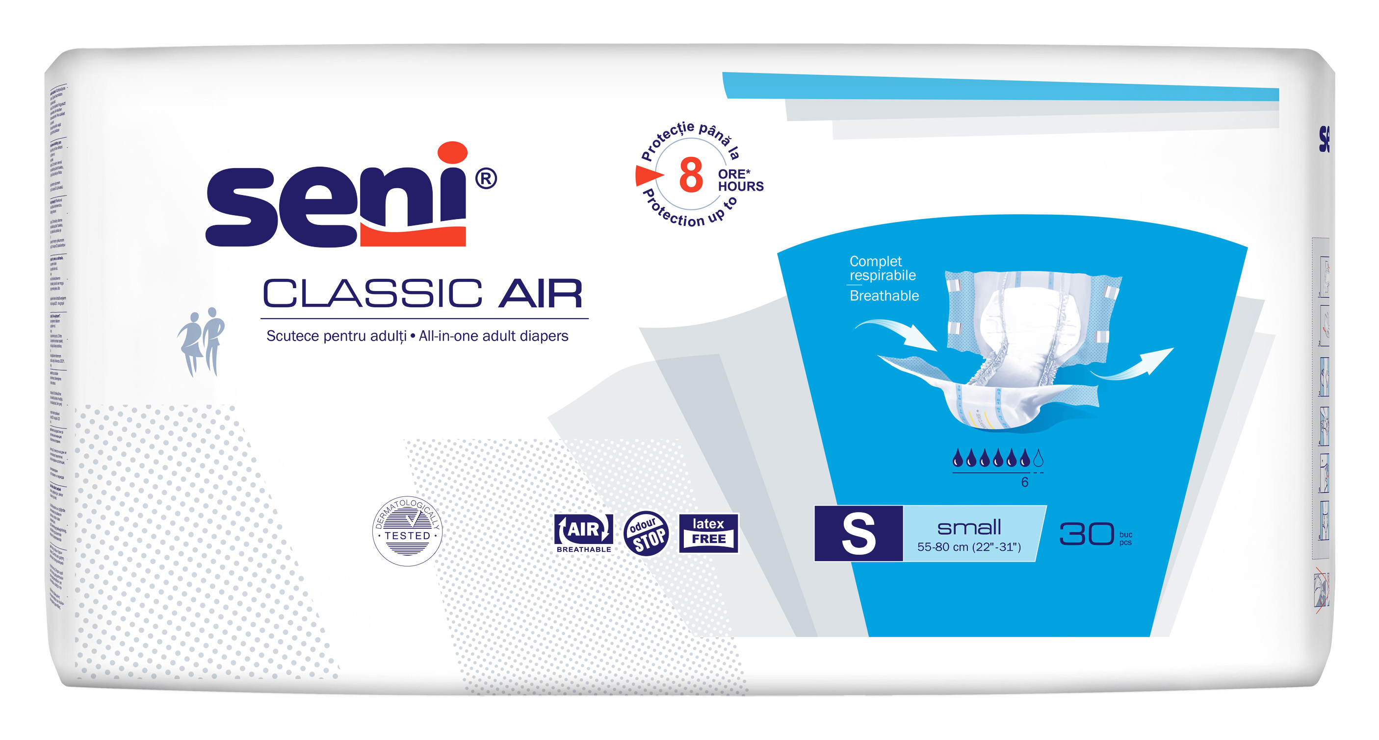 Seni Classic Air Small scutece incontinenţă 30 buc - 1