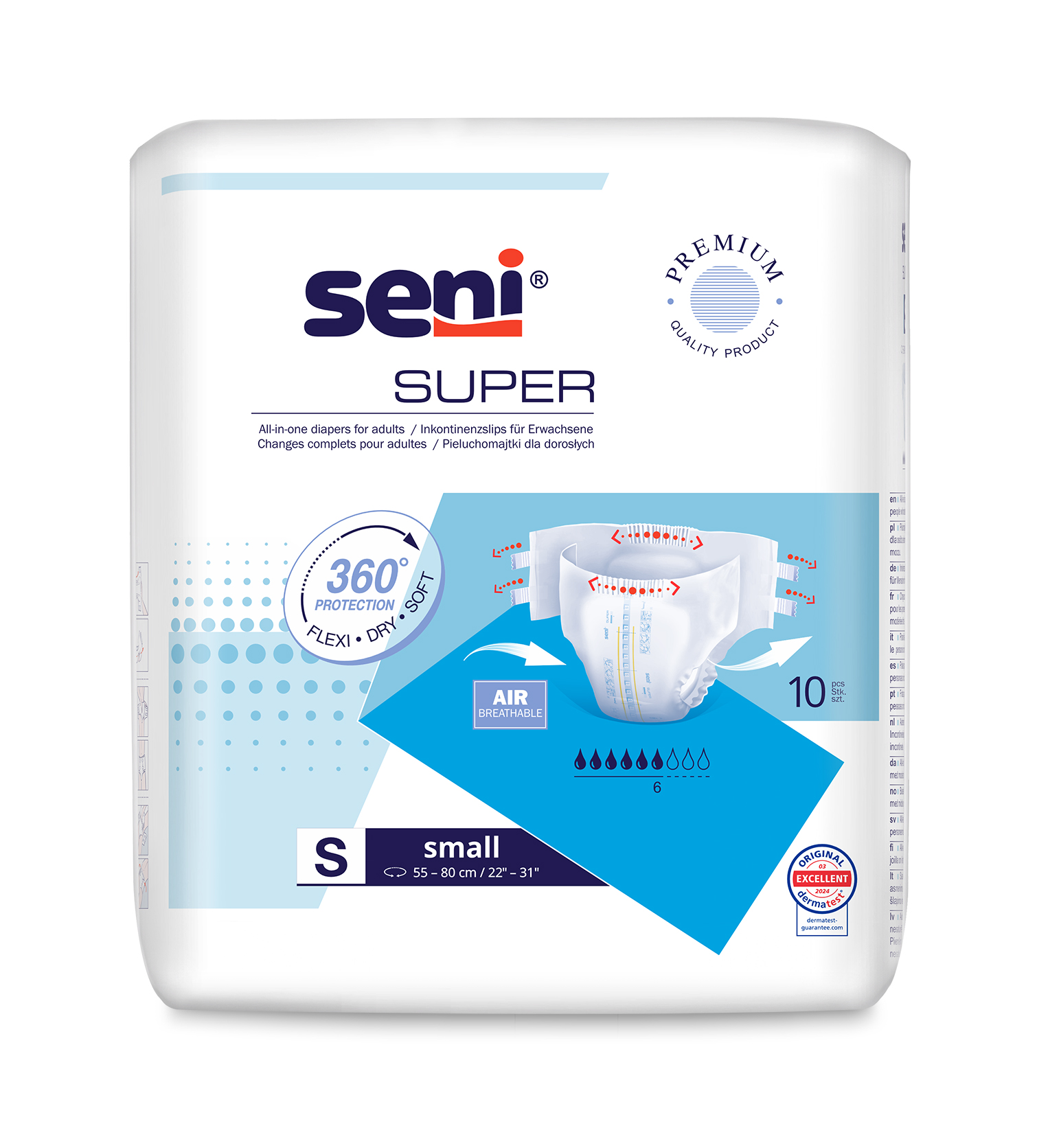 Seni Super Small scutece incontinenţă 10 buc - 1