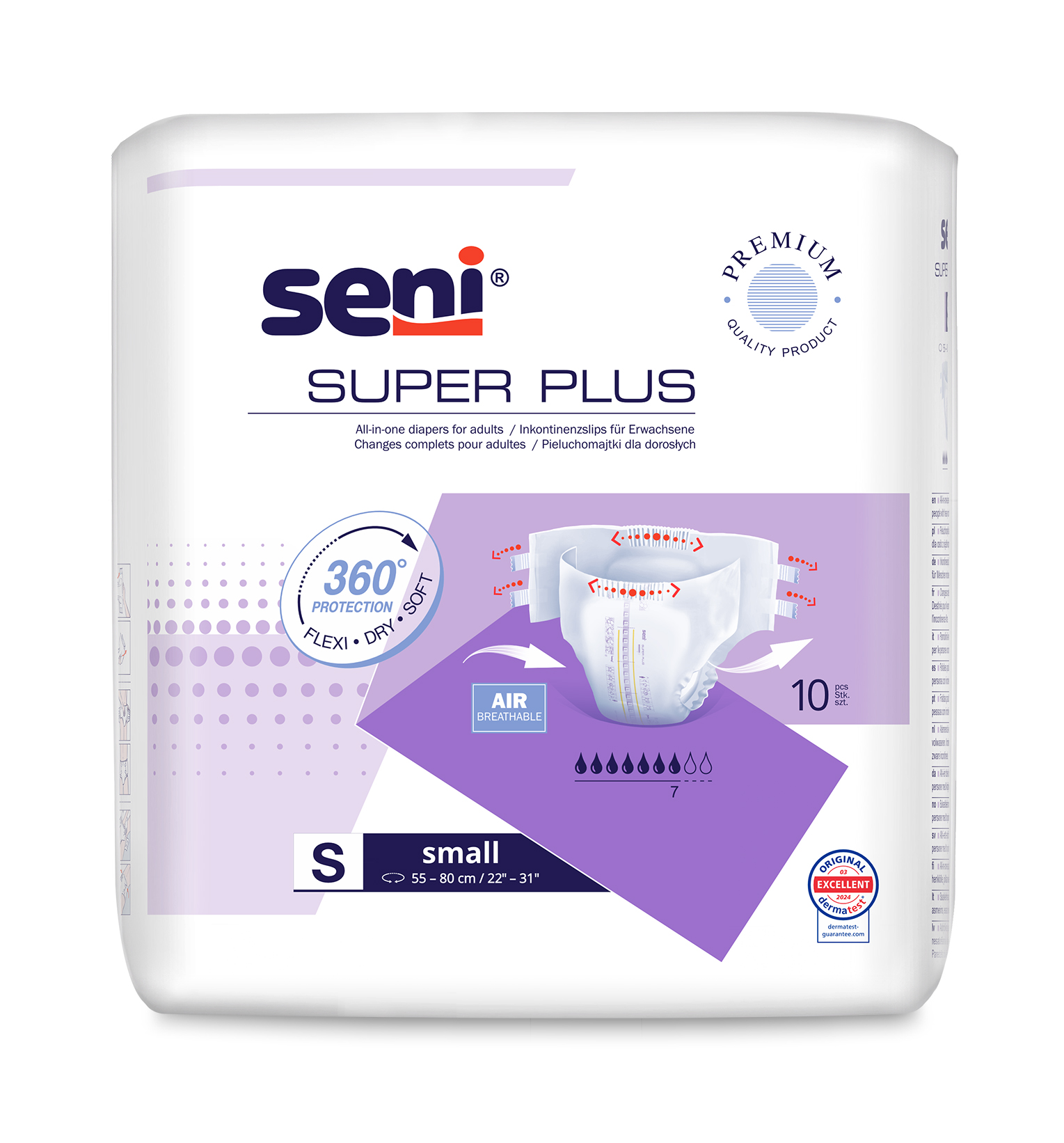 Seni Super Plus Small scutece incontinenţă 10 buc - 1