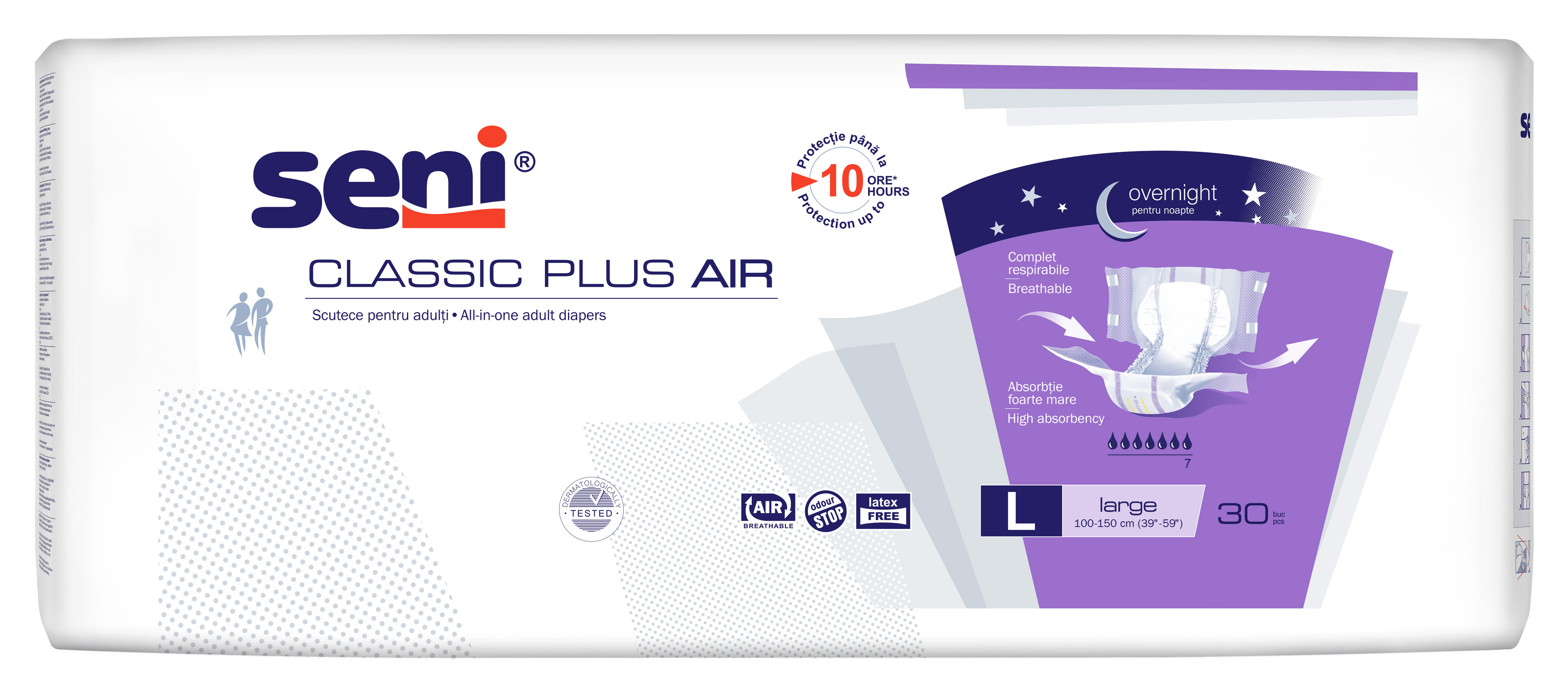 Seni Classic Plus Air Large scutece incontinenţă 30 buc