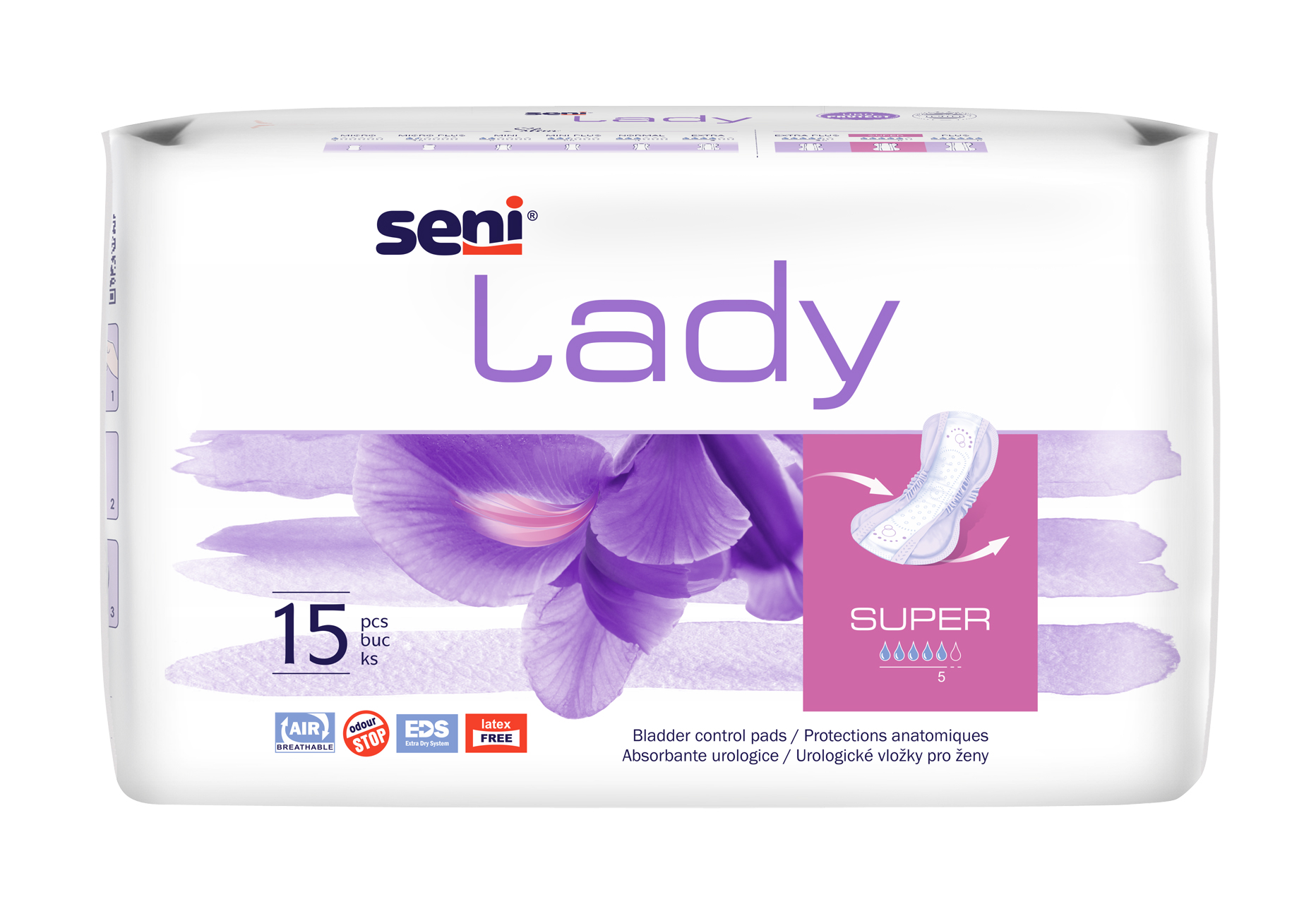 Seni Lady Super absorbante urologice 15 buc - 1