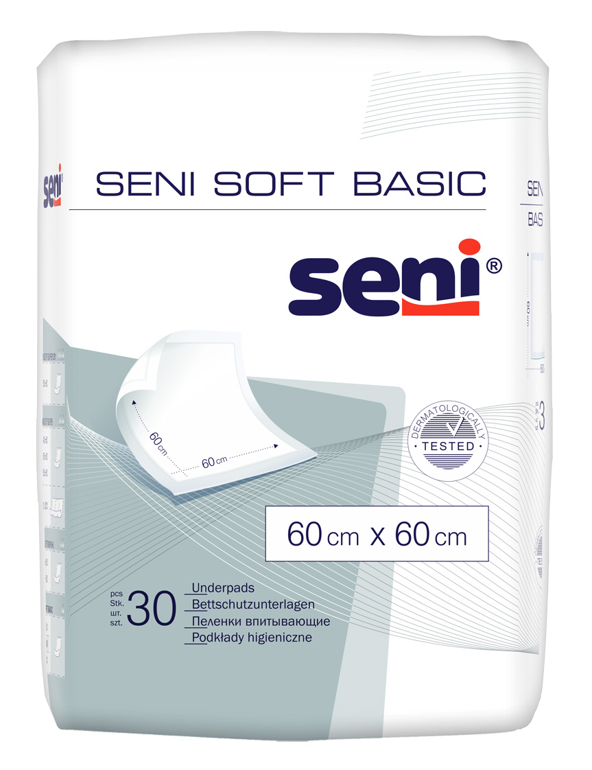 Seni Soft Basic aleze igienice 60x60 cm 30 buc - 1