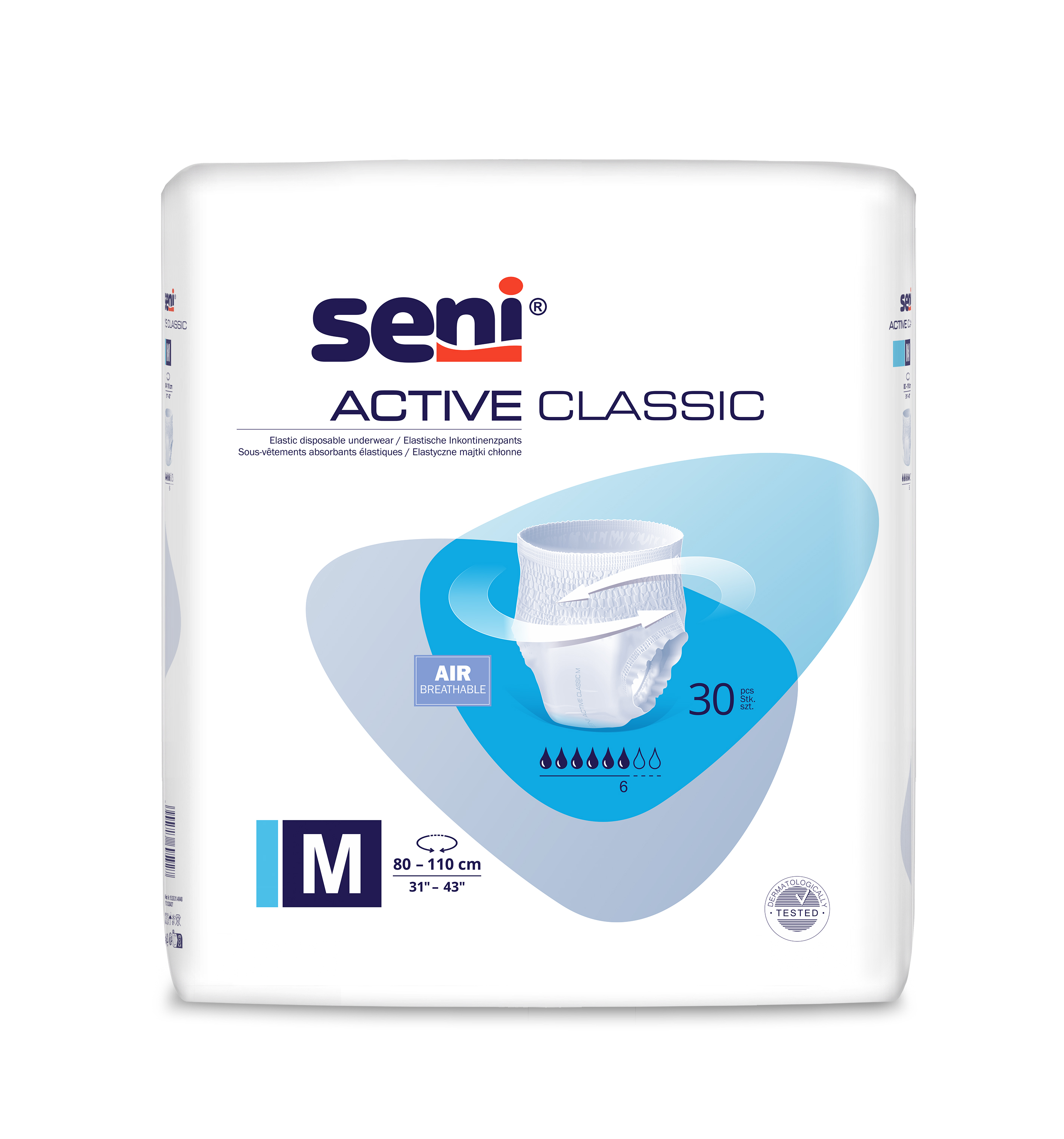 Seni Active Classic Medium chilot absorbant 30 buc - 1