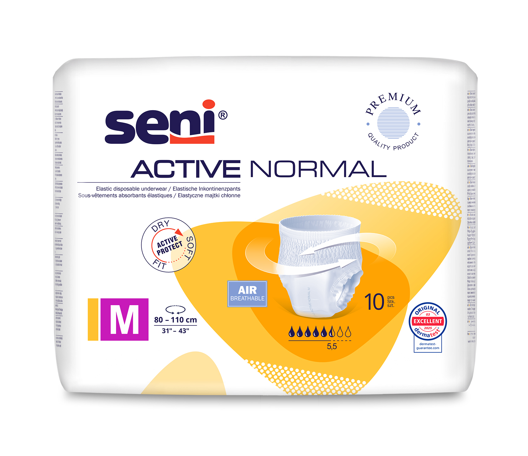 Seni Active Normal Medium chilot absorbant 10 buc - 1