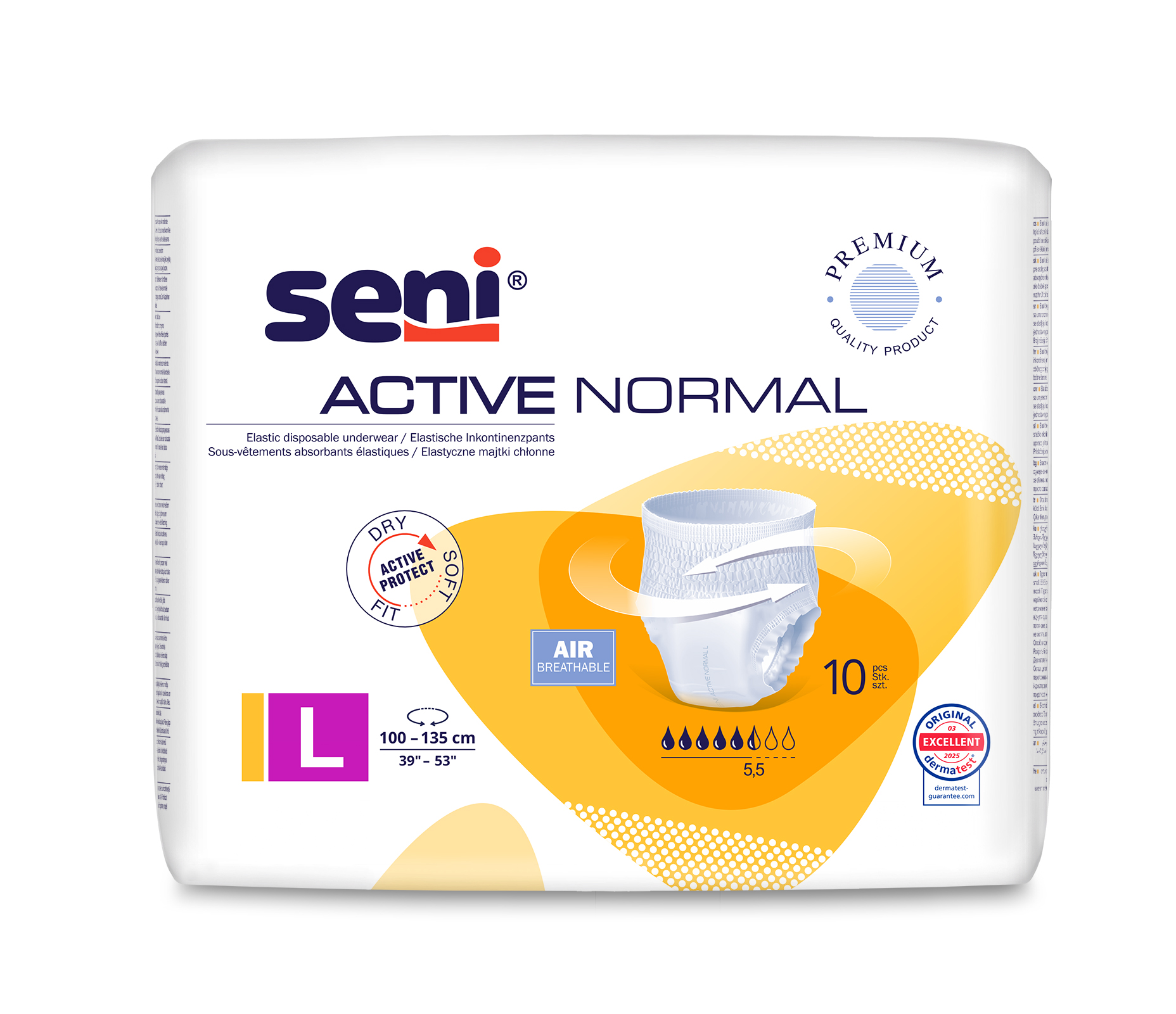 Seni Active Normal Large chilot absorbant 10 buc - 1