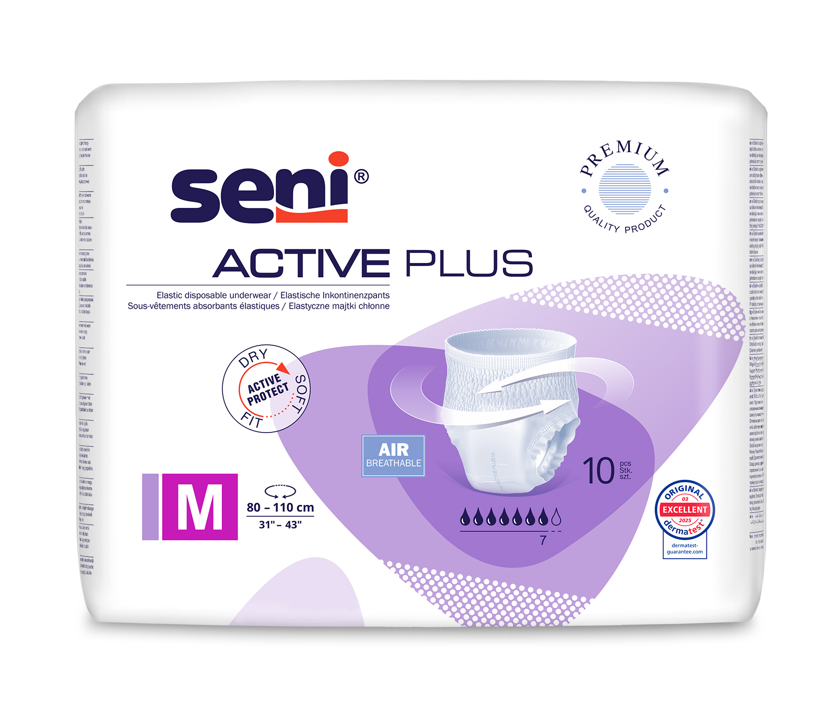Seni Active PLUS Medium chilot absorbant 10 buc - 1