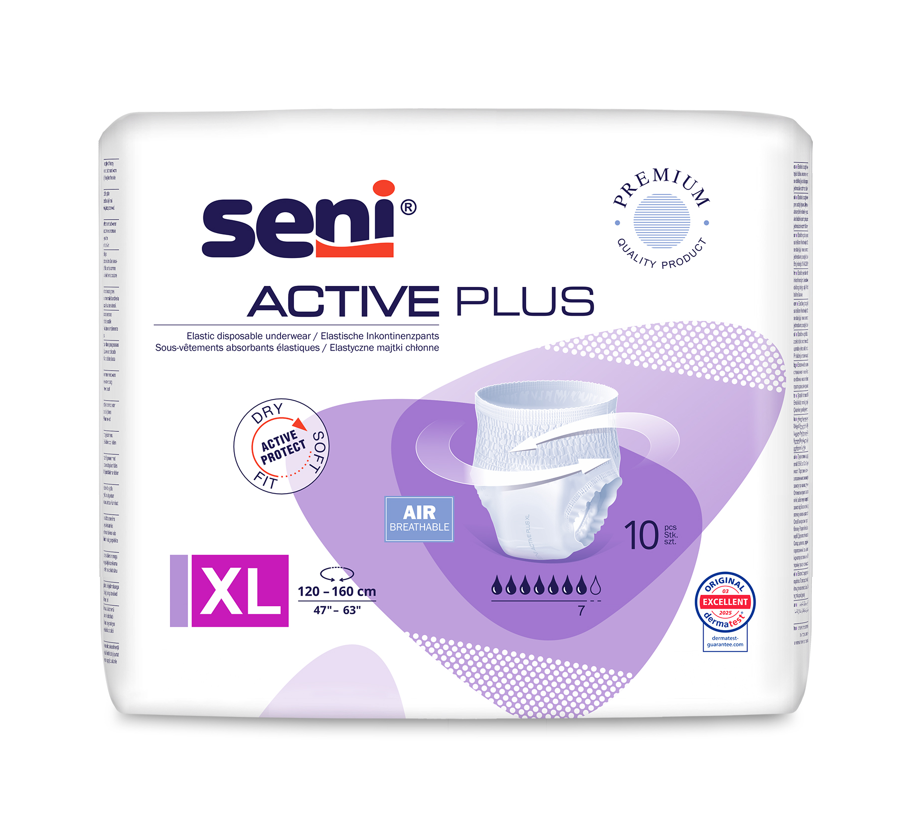 Seni Active PLUS Extra Large chilot absorbant 10 buc - 1