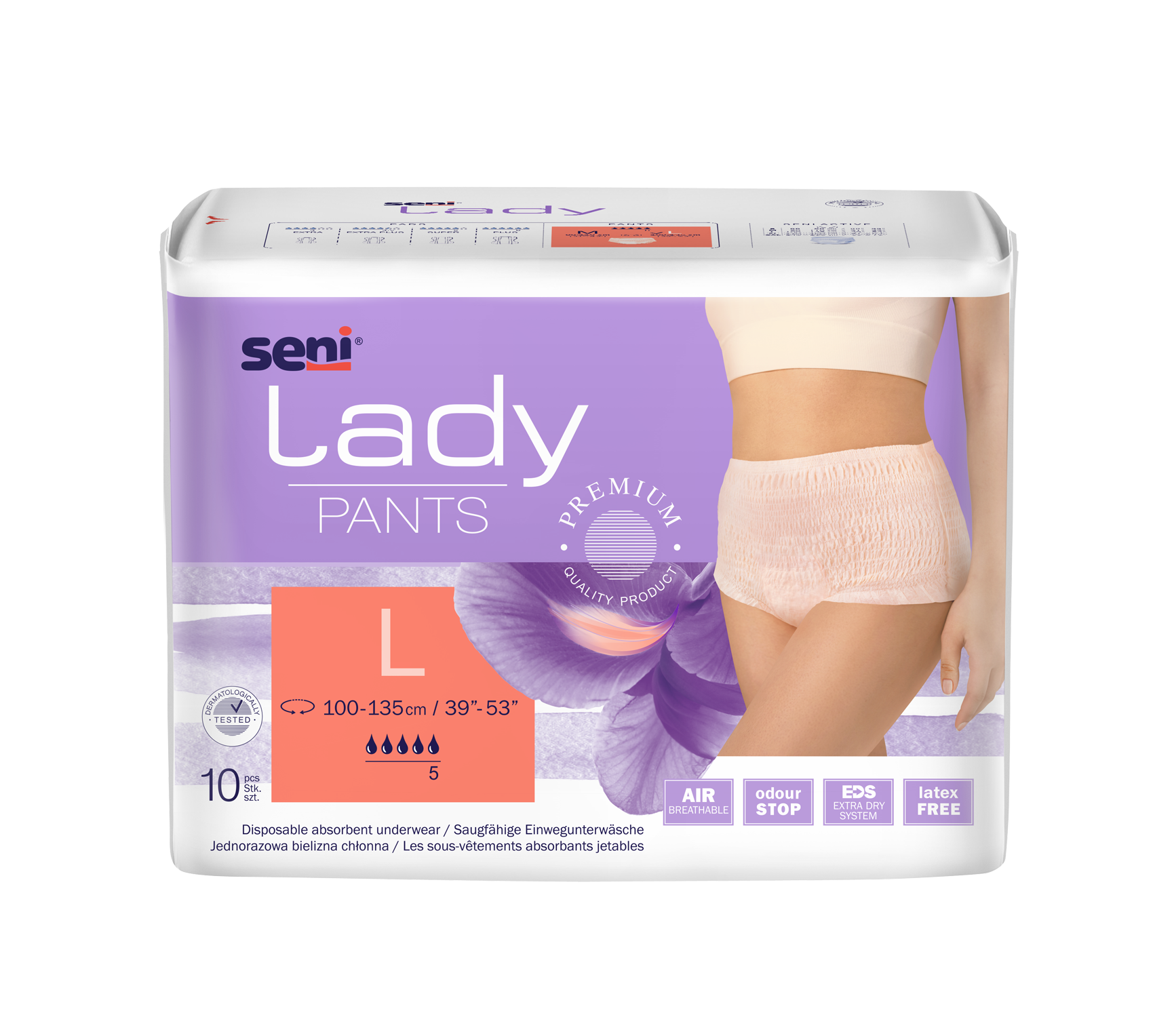 Seni Lady Pants Large chilot absorbant 10 buc - 1