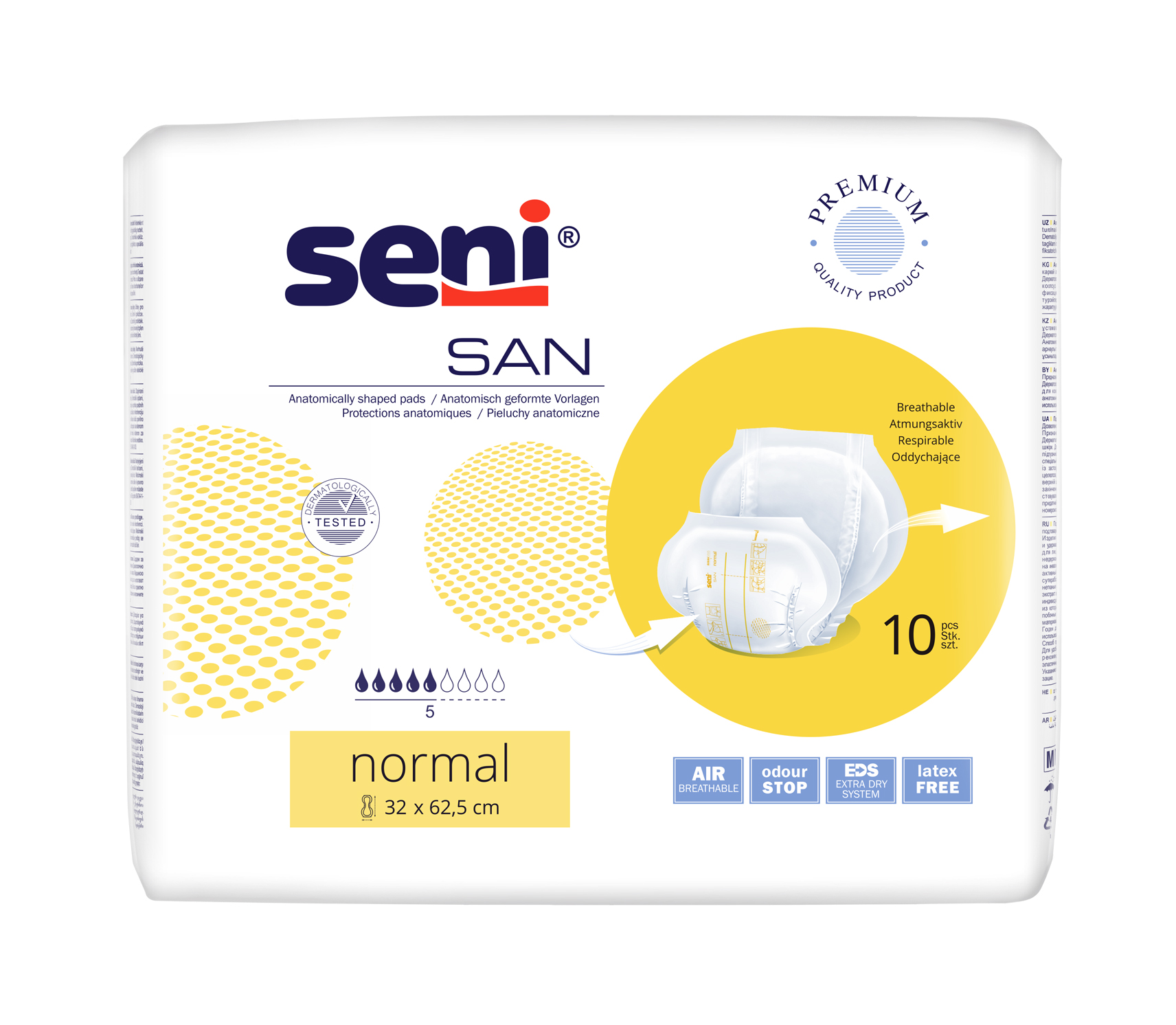 Seni San Normal absorbante anatomice 10 buc - 1