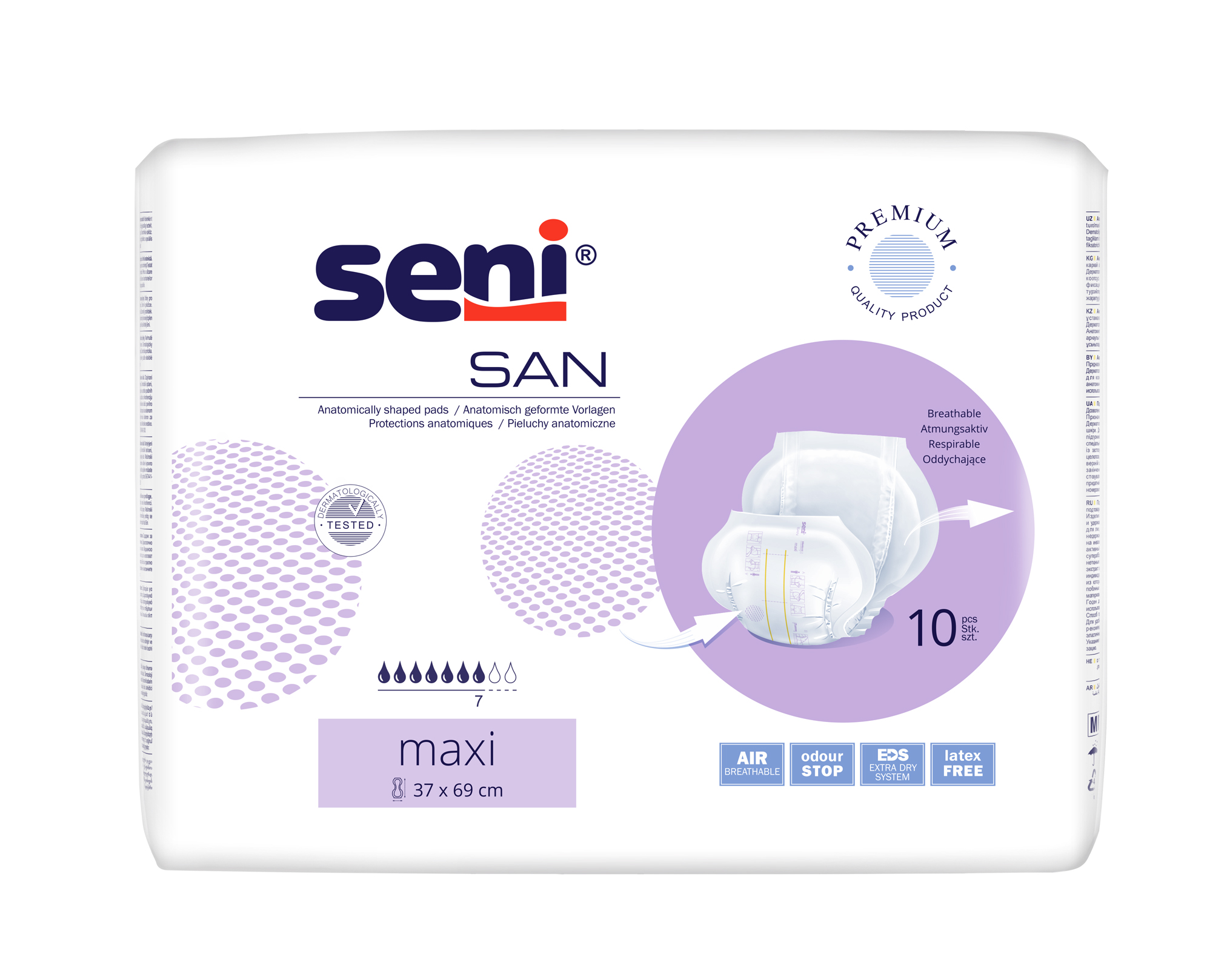 Seni San Maxi absorbante anatomice 10 buc - 1