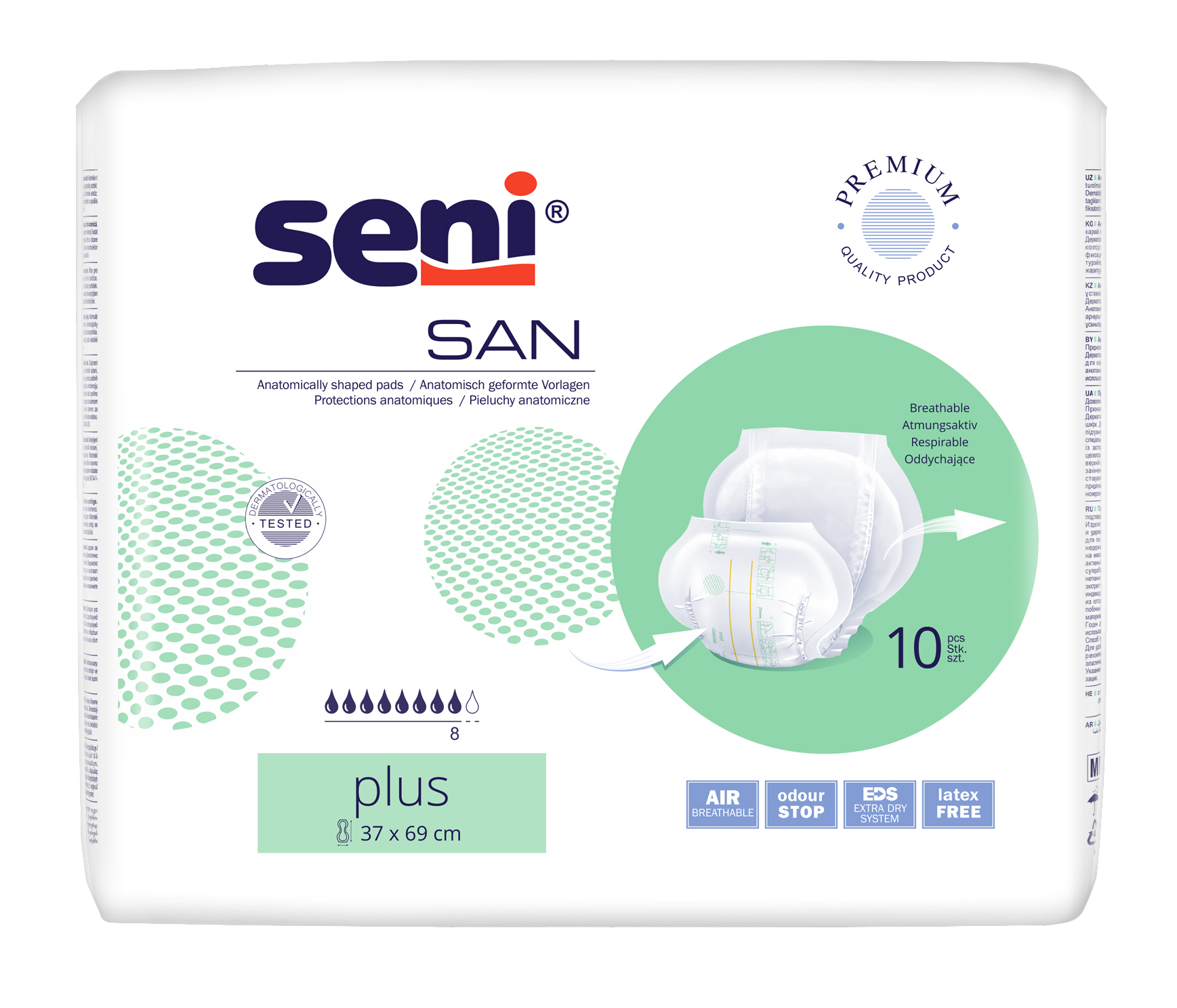 Seni San Plus absorbante anatomice 10 buc - 1