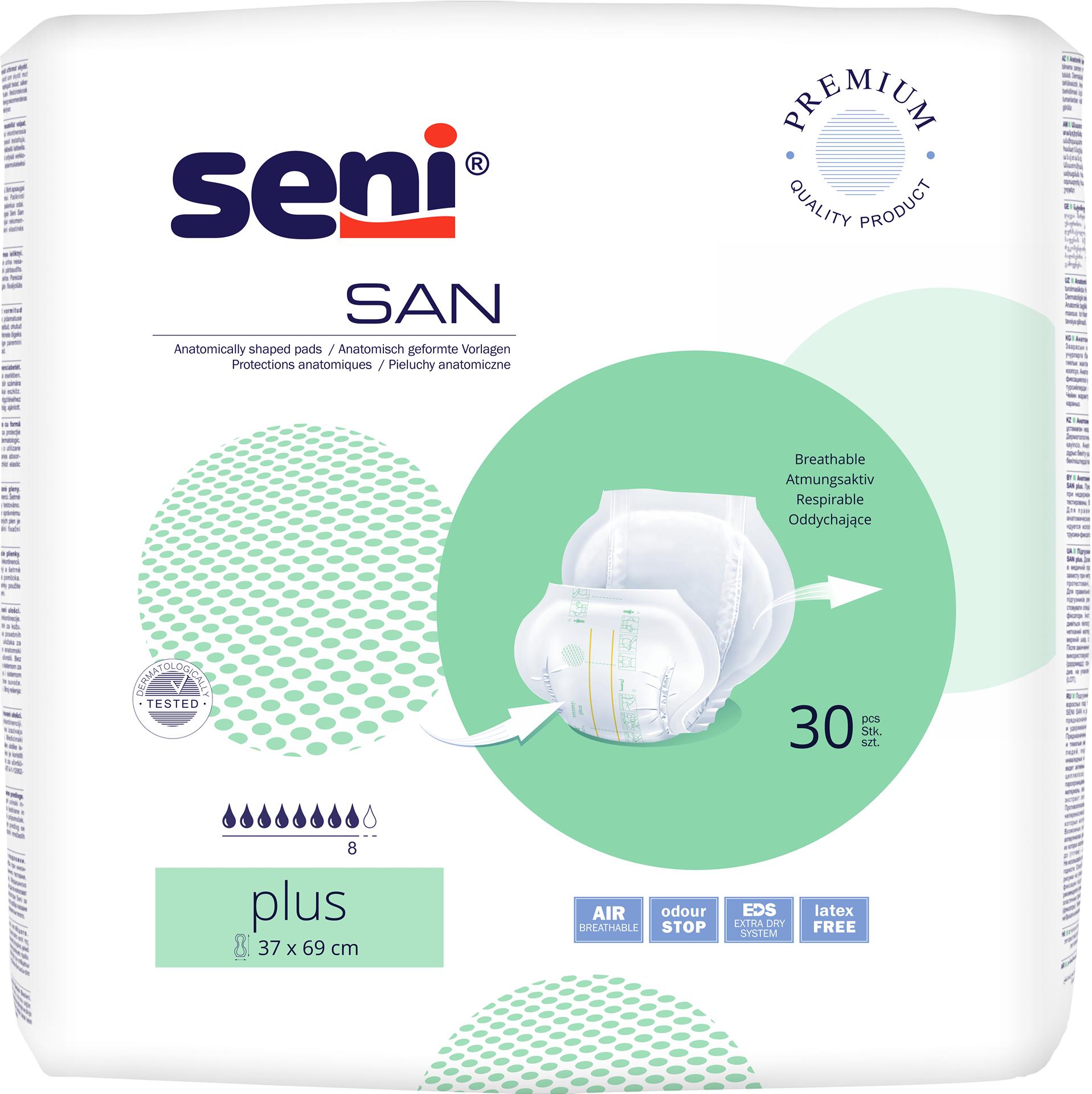 Seni San Plus absorbante anatomice 30 buc - 1