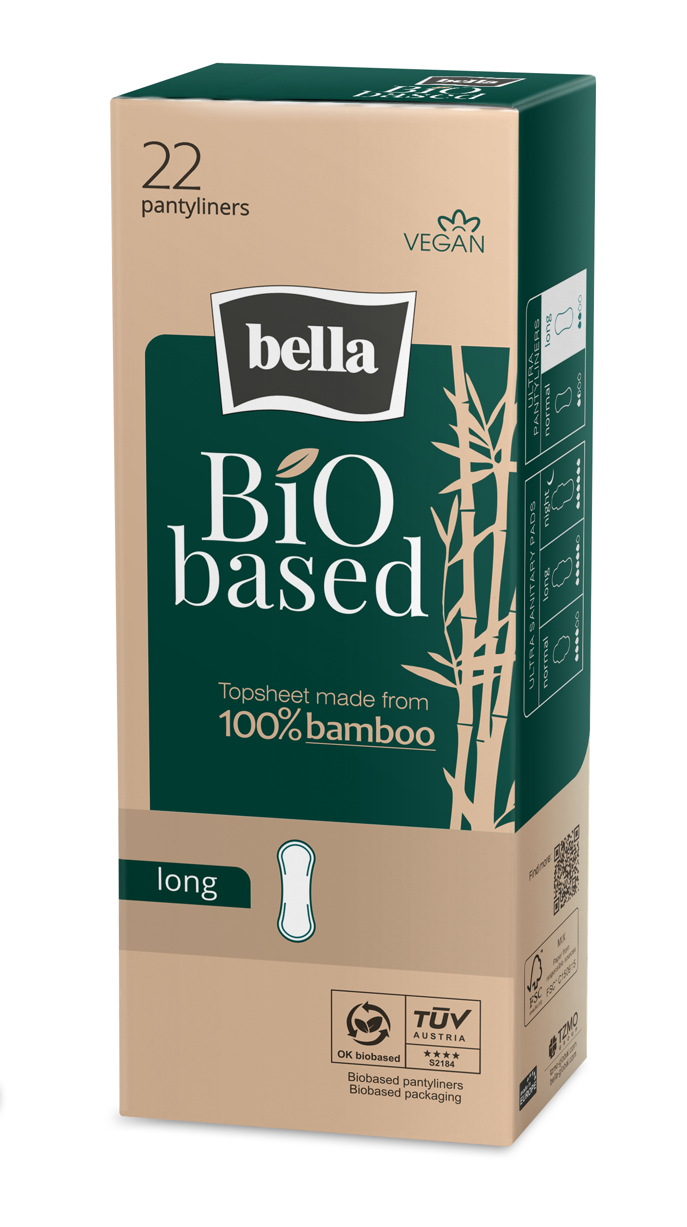 Bella BiO Based Long absorbante zilnice 22 buc