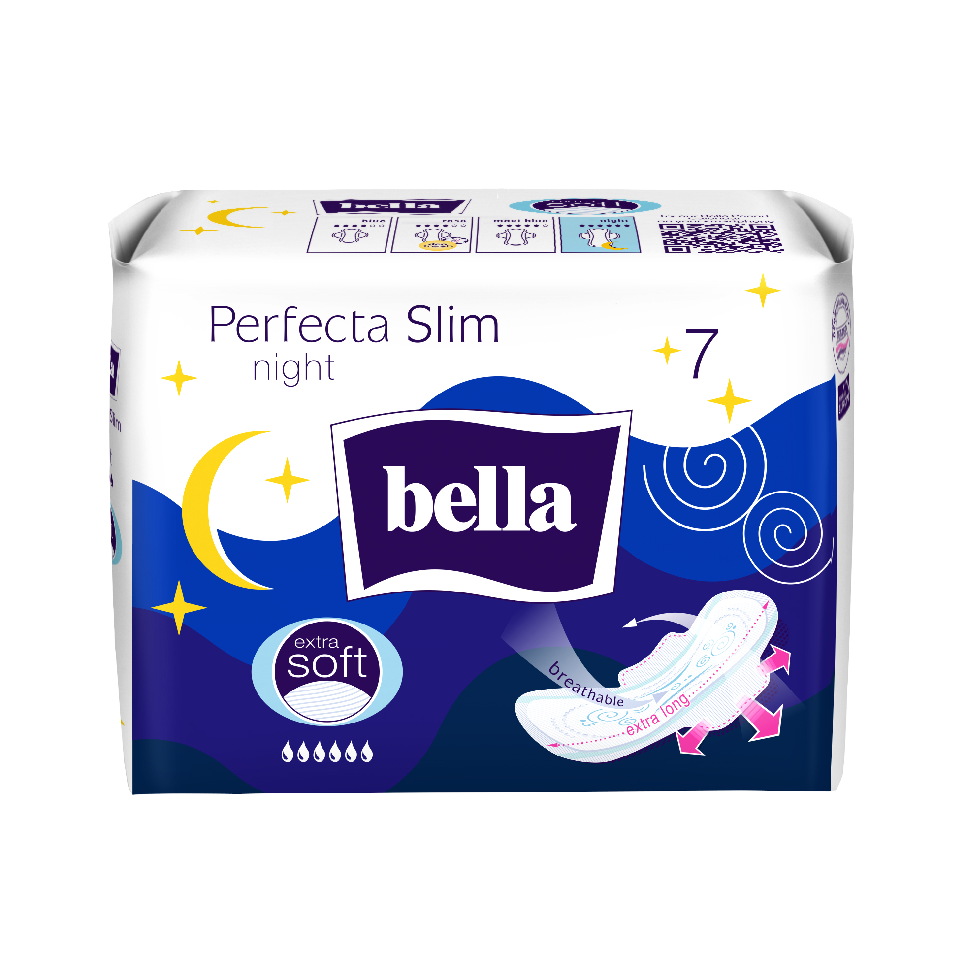 Perfecta Slim Night Extra Soft absorbante igienice 7 buc