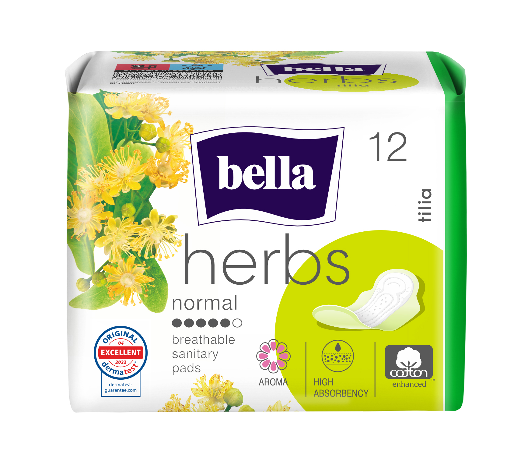 Bella Herbs Floare de tei absorbante igienice 12 buc - 1