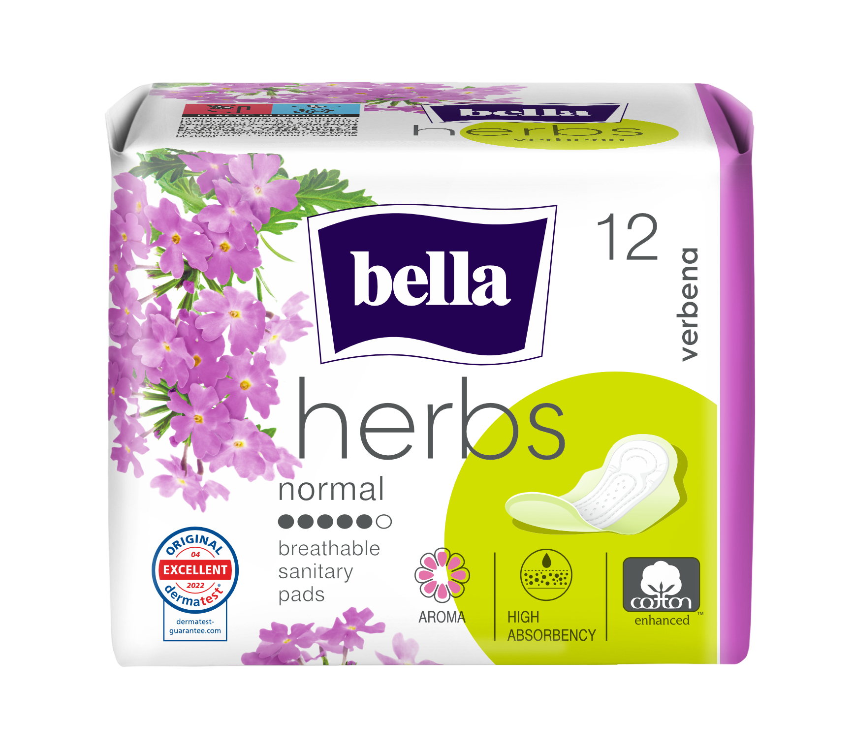 Bella Herbs Verbina absorbante igienice 12 buc - 1